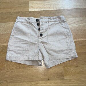 High Waist Khaki Shorts